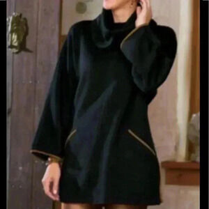 Soft Surroundings Cowl Neck Sweater Tunic Size S